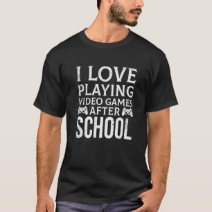 Video Games Gaming School Gamer for Boys Girls Kin T-Shirt