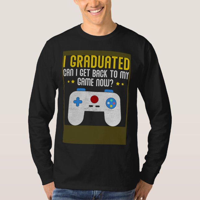 Video Games Graduation  Gamer T-Shirt (Vorderseite)