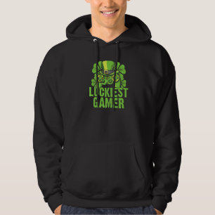 Video Games Irish Happy St Patrick's Day Luckiest Hoodie