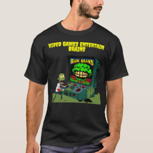 Video Games Rot Your Brains - Zombie Gamer T-Shirt
