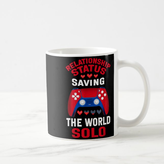 Video Games Valentines Day Gamer Gaming  Kaffeetasse (Rechts)