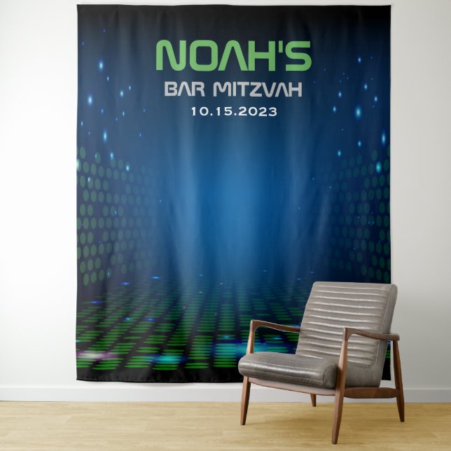 VIDEO GAMING Bar Mitzvah Foto Stand Hintergrund Wandteppich (Beispiel)