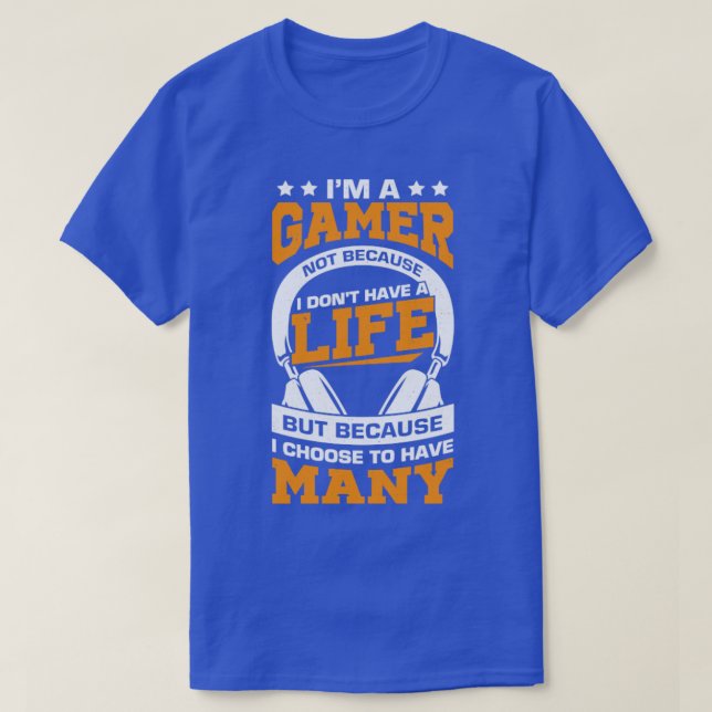 Video Gaming Computer Game Gamer-Geschenk T-Shirt (Design vorne)