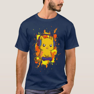 Video-Gaming-Katzengeschenk für einen Videospieler T-Shirt