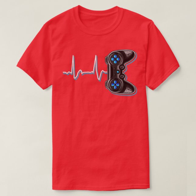 Video Heartbeat Video Game Controller - Geschenk K T-Shirt (Design vorne)
