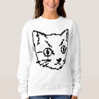 VIDEO KITTY CAT PIXEL ART SWEATSHIRT