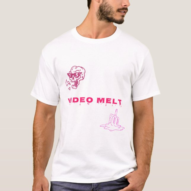 Video Melt T - Shirt (rosa) (Vorderseite)