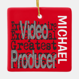 Video Producer Extraordinaire CUSTOM Keramikornament