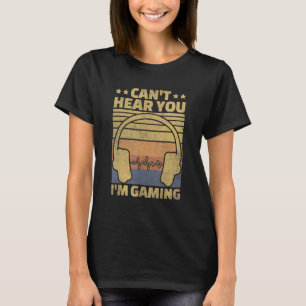 Video Retro Vintag Gamer Hört nicht, dass ich mein T-Shirt