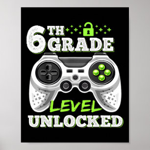 Video-Spiel der 6. Stufe wieder in die Schule Poster