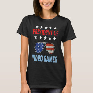 Video-Spiele-Zubehör USA-Flagge Video-Spiele Sayi T-Shirt