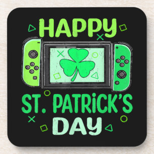 Video-Spieler Shamrock Frohen St. Patrick's Day Getränkeuntersetzer
