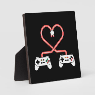 Video-Spieler Valentinstag mit Controllern Herz  Fotoplatte