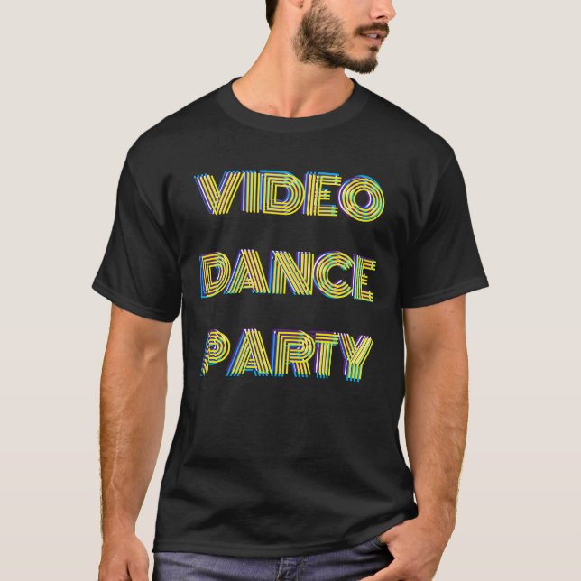 VIDEO TÄNZEPARTY  MERCH  Basic Darkes T-Shirt (Vorderseite)