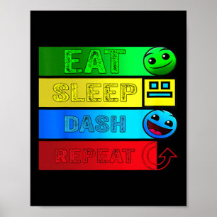 Video-Videowiedergabe für Videospiele Geometrie de Poster