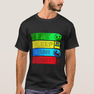 Video-Videowiedergabe für Videospiele Geometrie de T-Shirt