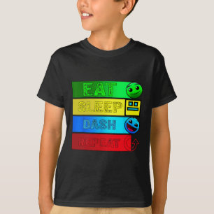 Video-Videowiedergabe für Videospiele Geometrie de T-Shirt