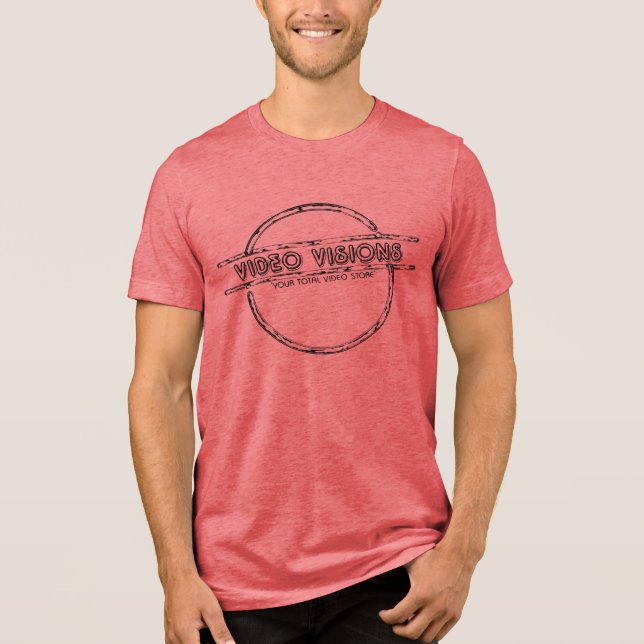 Video Visions T-Shirt Tri-Blend Shirt (Vorderseite)