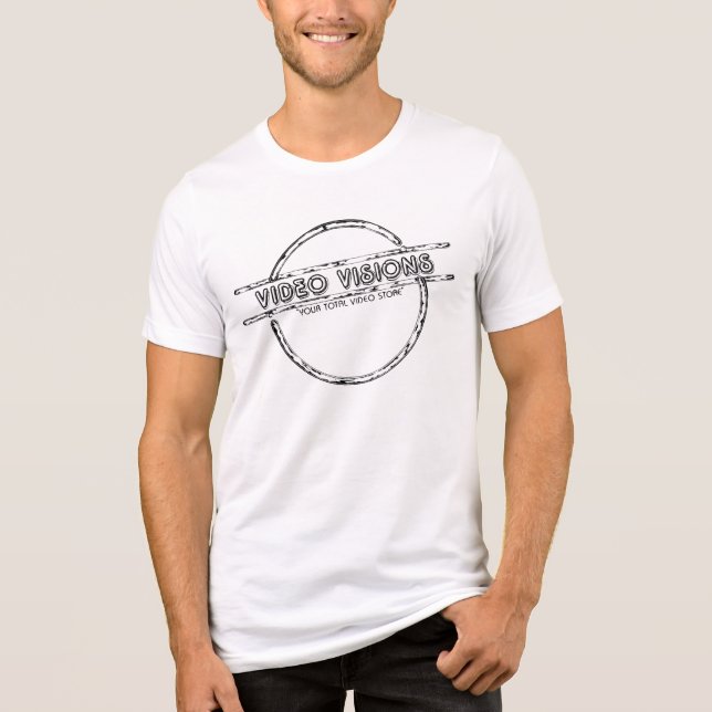 Video Visions T-Shirt Tri-Blend Shirt (Vorderseite)