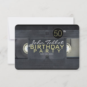 Videoband 2 VHS 50. Geburtstagsparty Einladung