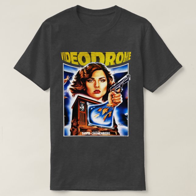 VIDEODROME 1983 Poster T-Shirt (Design vorne)