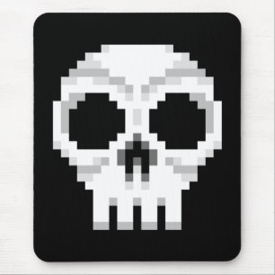 Videogame Death Skull - Pixel Art Mousepad