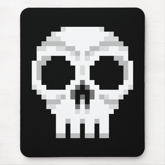 Videogame Death Skull - Pixel Art Mousepad (Vorne)