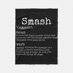 Videogames Smash Definition Funny Video Game Gamer Fleecedecke