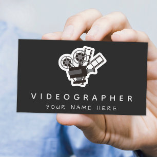 Videograf Filmemacher Video Foto Soziale Medien Visitenkarte