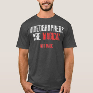 Videograf Magie Videografie Filmemacher Geschenk T-Shirt
