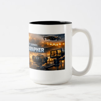Videograf mit Aktion Zweifarbige Tasse