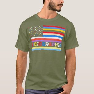 Videograf Übung Videografie Filmemacher Geschenk T-Shirt