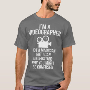 Videograf Zauberer Videografie Filmemacher Geschen T-Shirt