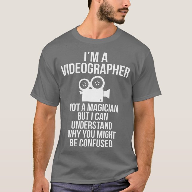 Videografin Magician Videografie Filmmaker Geschen T-Shirt (Vorderseite)