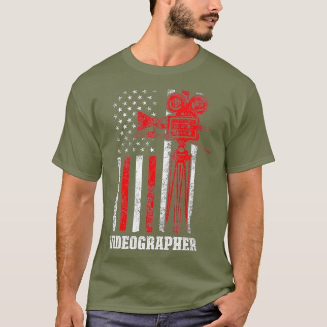 Videographer Inspiriere Videografie Filmmaker T-Shirt (Vorderseite)