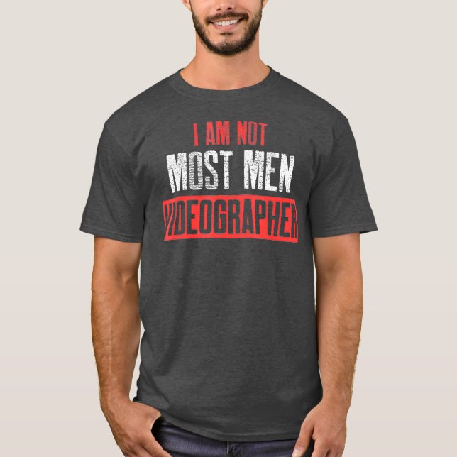 Videographer Most Men Videographic Filmmaker Gesch T-Shirt (Vorderseite)