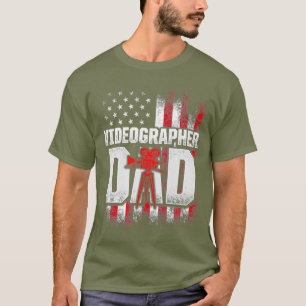 Videographer USA Flaggen Videografie Filmmaker T-Shirt