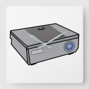 Videoprojektor Quadratische Wanduhr