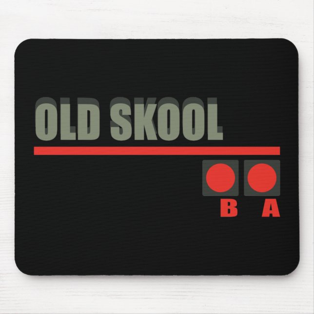 Videospiel 101 an der Old School Mousepad (Vorne)