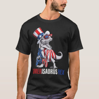 Videospiel 4. Juli T Rex Dinosaurier T-Shirt