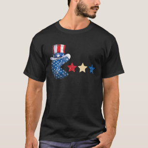 Videospiel 4th July Gamers Kids Boys Men Gaming T-Shirt