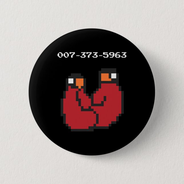 Videospiel 90er 45er Codes Funny Gift Button (Vorderseite)