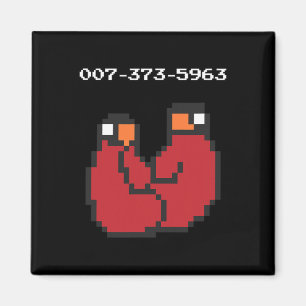 Videospiel 90er 45er Codes Funny Gift Magnet