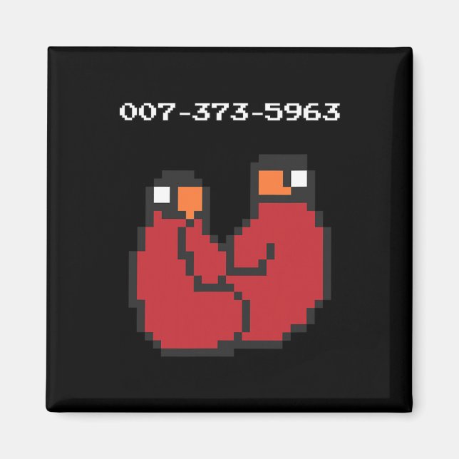 Videospiel 90er 45er Codes Funny Gift Magnet (Vorne)