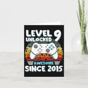 Videospiel 9. Geburtstag Jungen Mädchen Kinder 9 J Karte