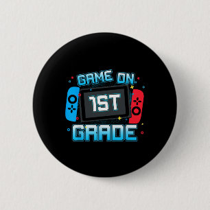 Videospiel auf erstklassigem Gamer Byck To School Button