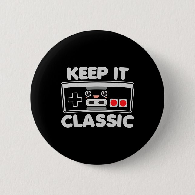 Videospiel-Controller Behalte es klickend Humor 80 Button (Vorderseite)