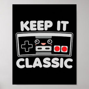 Videospiel-Controller Behalte es klickend Humor 80 Poster