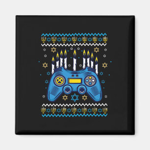 Videospiel-Controller Chanukka-Menora-Kerzen Jude Magnet