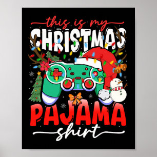 Videospiel-Controller Dies ist mein Weihnachtsschl Poster